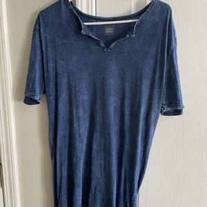 Gray Saks- v-neck tee